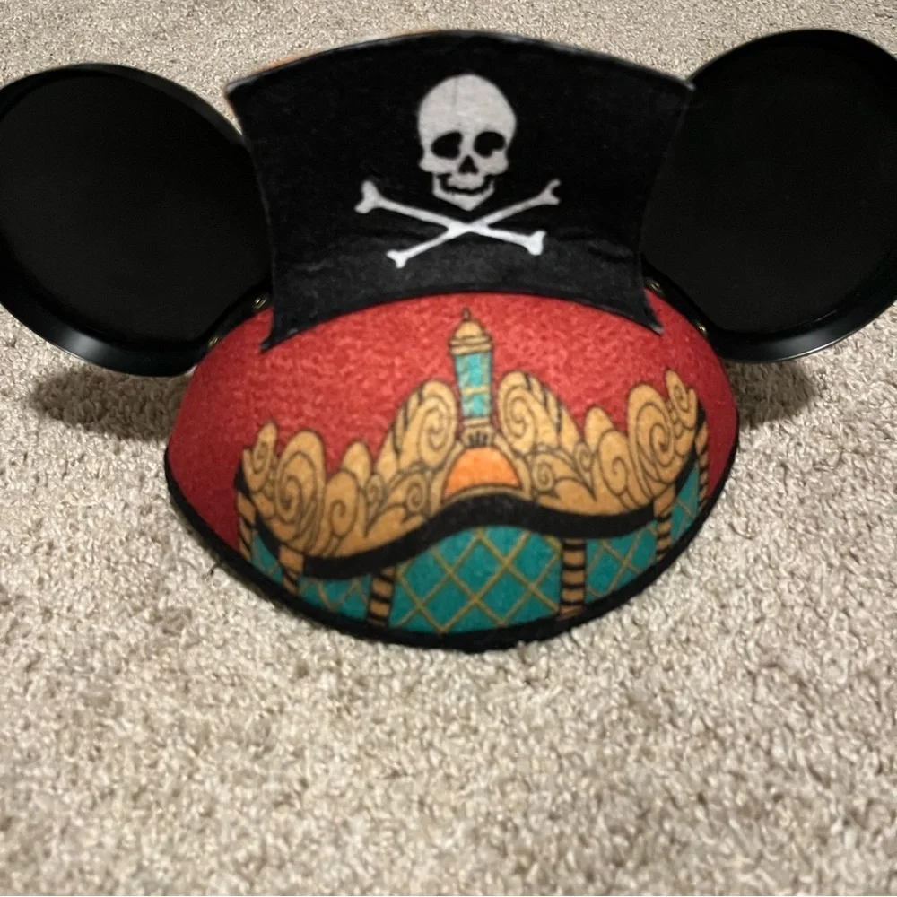 Disney Red and Orange Mickey Ears Hat